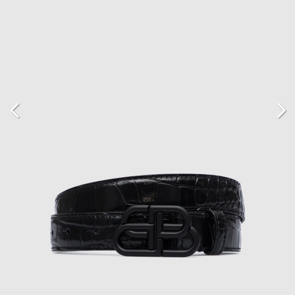 Balenciaga BRAND NEW Women Super Thin Belt in Black, SZ 70EU, 28”US,$495